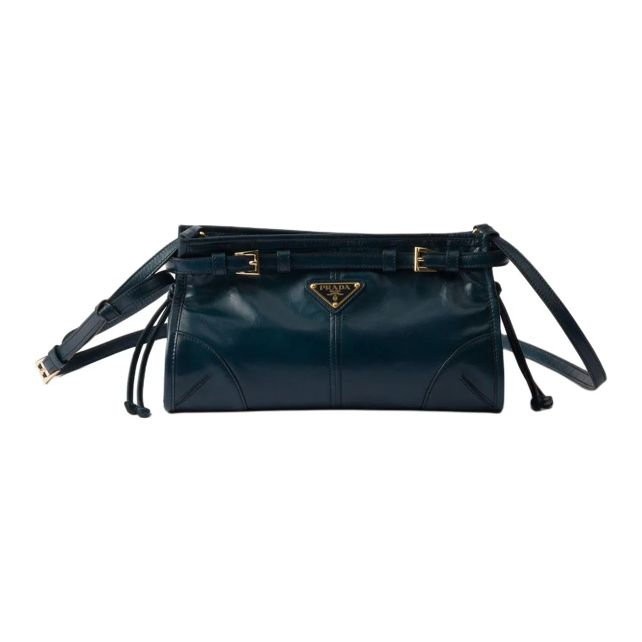 PRADA Leather Crossbody Bag, Shoulder Bag Women's Denim