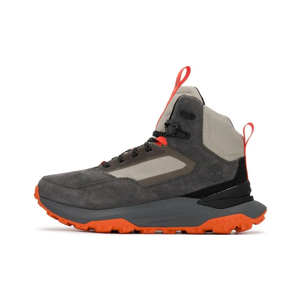 Timberland Anti Slip Wear Resistant High Top Trekking Shoes Men's Gray