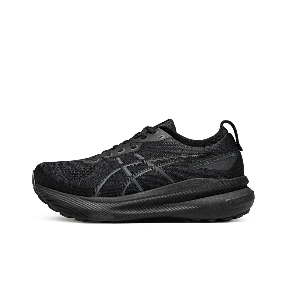 Asics Gel Kayano 31 Устойчивые к истиранию Низкие Кроссовки для Бега Женские Черные