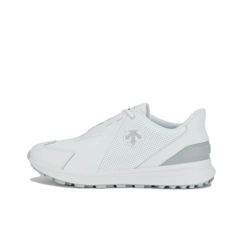 DESCENTE GOLF Anti Slip Wear Resistant Low Top Golf Shoes Wide Men's White