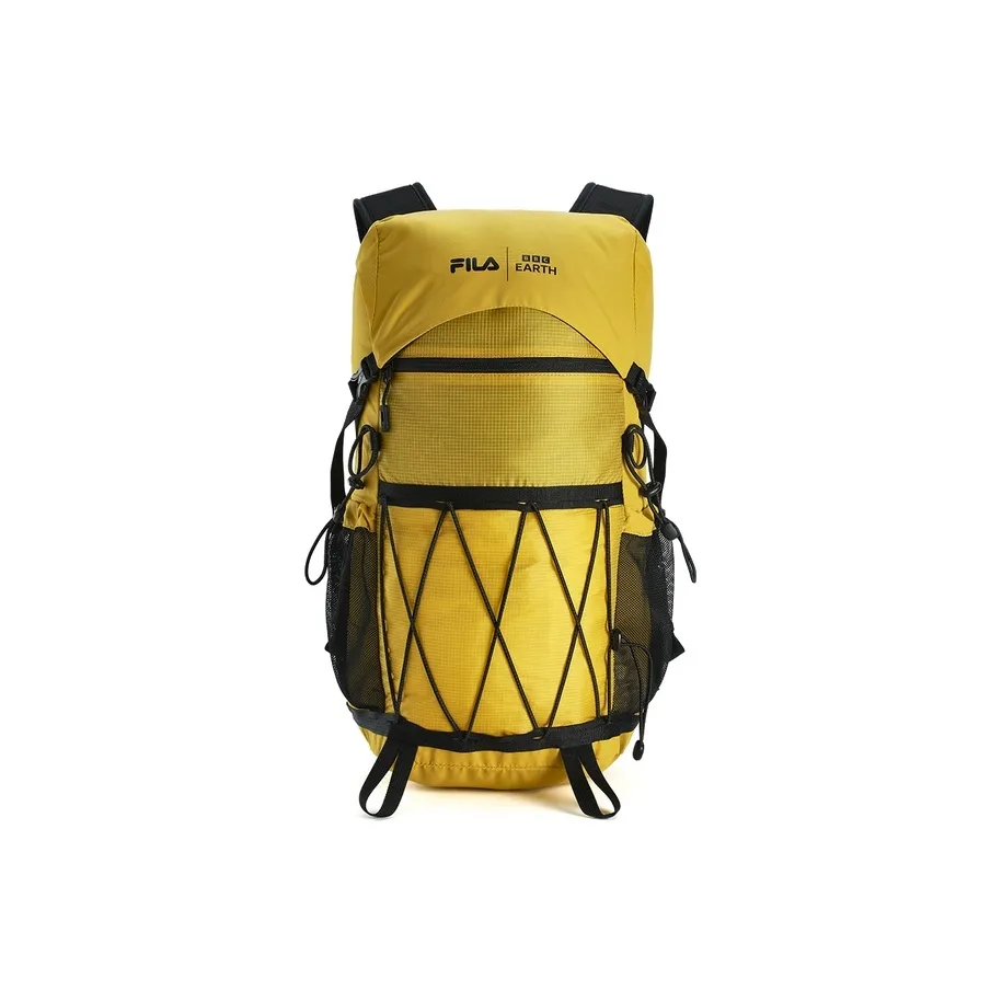FILA BBC EARTH Collaboration Collection Fabric Backpack Regular Men's Coconut Cool Yellow