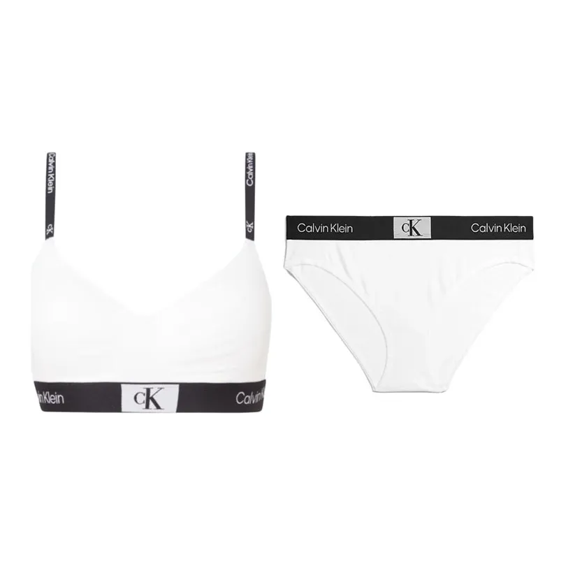 CALVIN KLEIN Modern Gravity Band Underwear Set Women's White