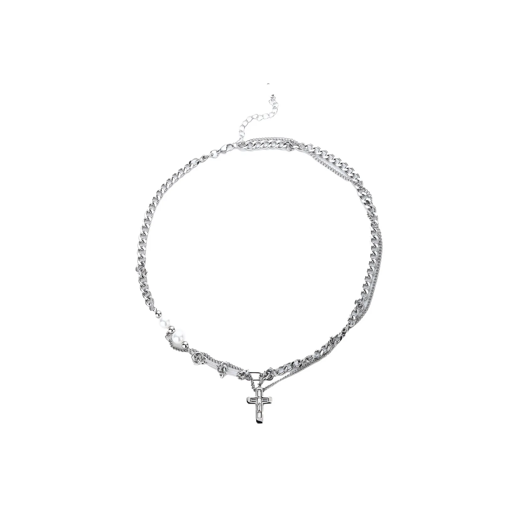 OWO Титановая сталь Жемчужная раковина Циркон Ожерелья Унисекс