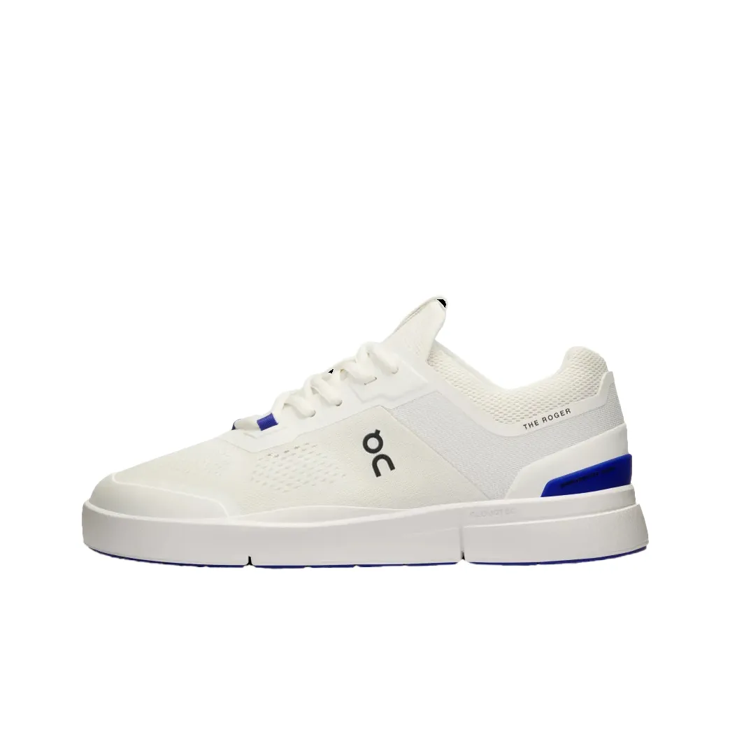 On The Roger Spin Slip Resistant Low Top Tennis Shoes Women's White Blue