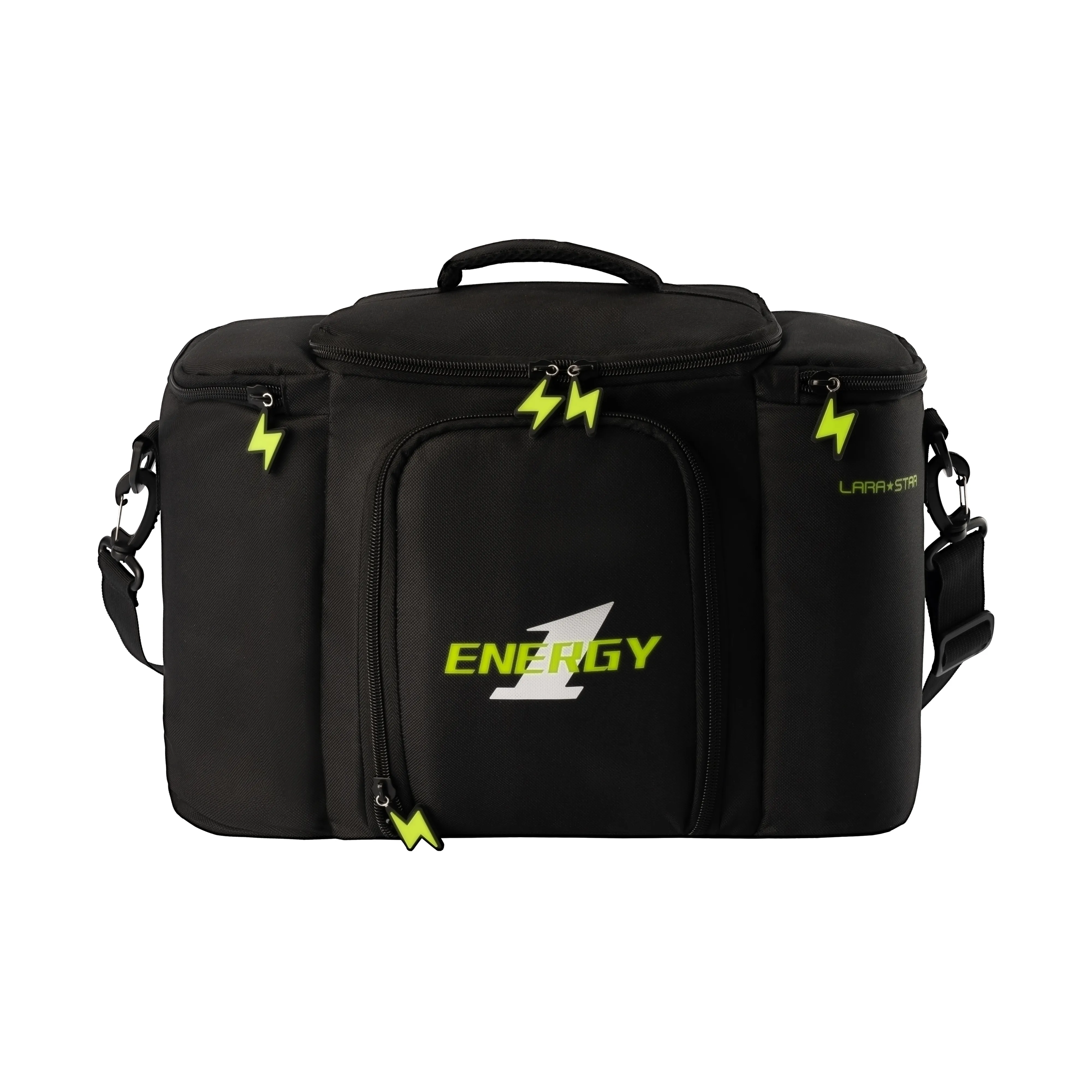 LARA STAR Oxford Portable Crossbody Gym Bag Unisex Black