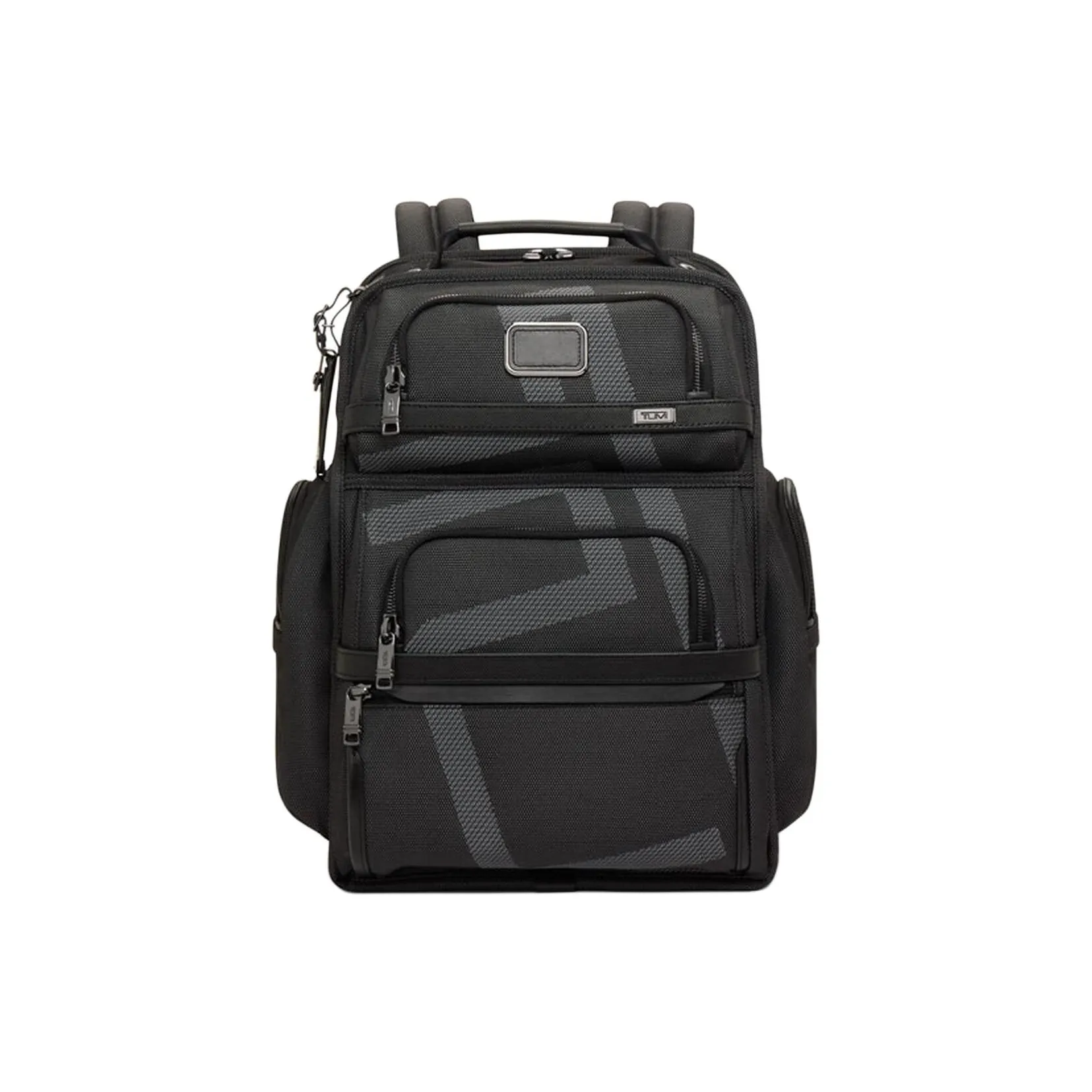TUMI Alpha 3 Polyester With Leather Backpack Men's Black Gray