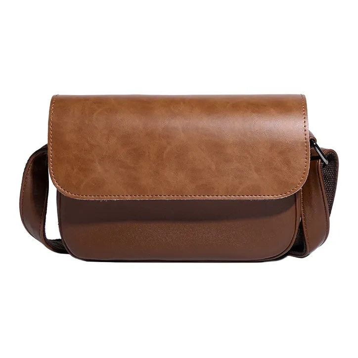 TTaG．baG Crazy Horse Кожа Сумка через плечо Стандартная Унисекс Коричневый Черный