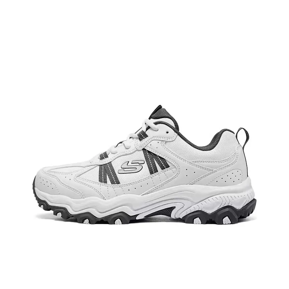 Skechers Stamina At Износостойкий Поддержка Сцепление Дышащий Низкий Топ Походная обувь Мужская Белый Серый