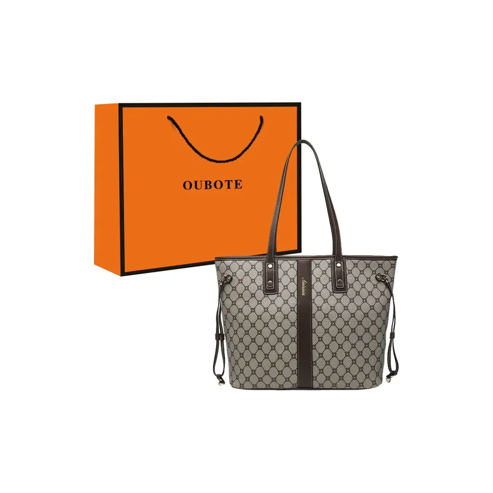 OUBOTE PVC Сумка Сумка через плечо Женская Кофейная Красная