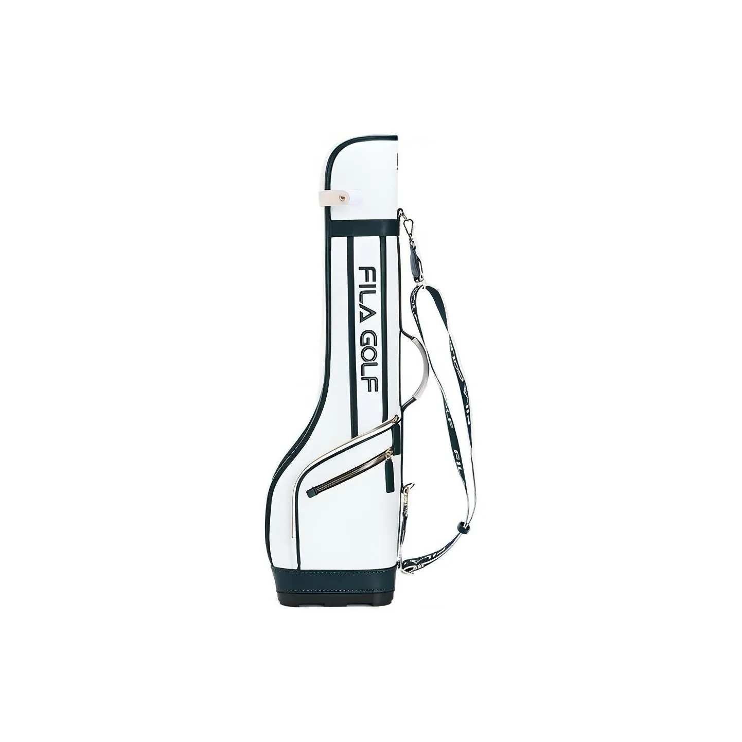 FILA PU Golf Bag With Club Head Cover Equipment Bag Shoulder Bag Crossbody Bag Regular Women's White