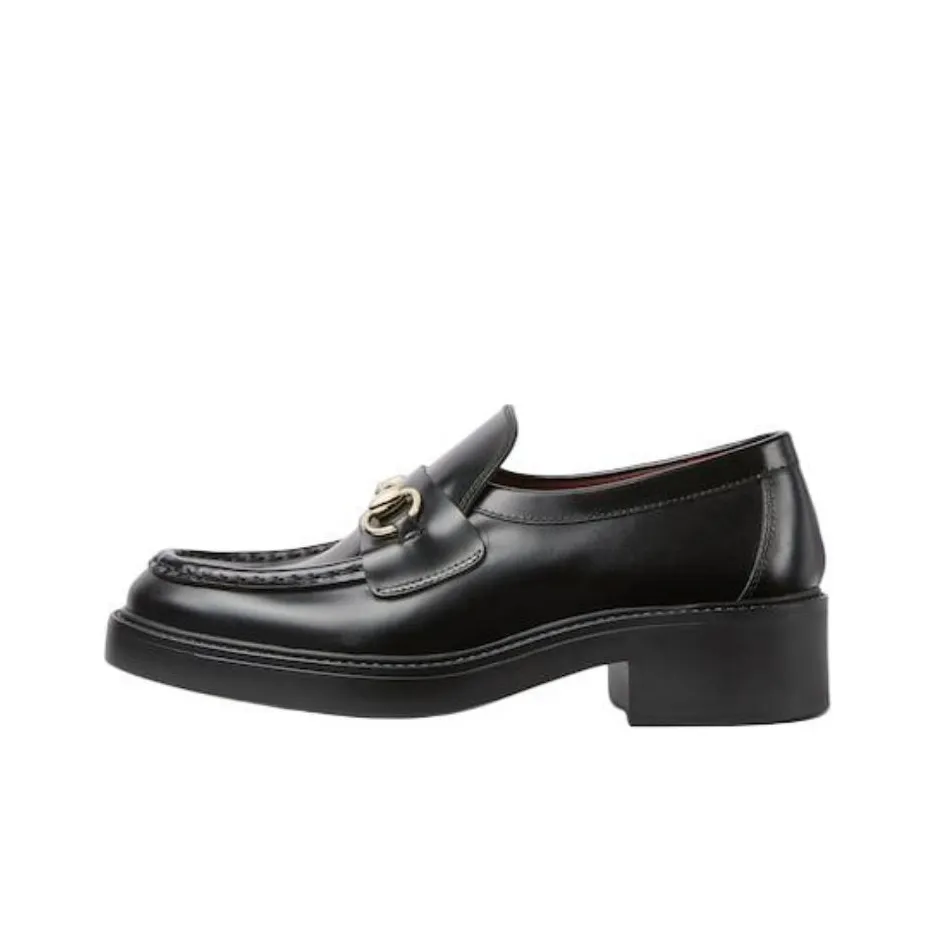 GUCCI Horsebit Loafers 4.5cm Women's Black
