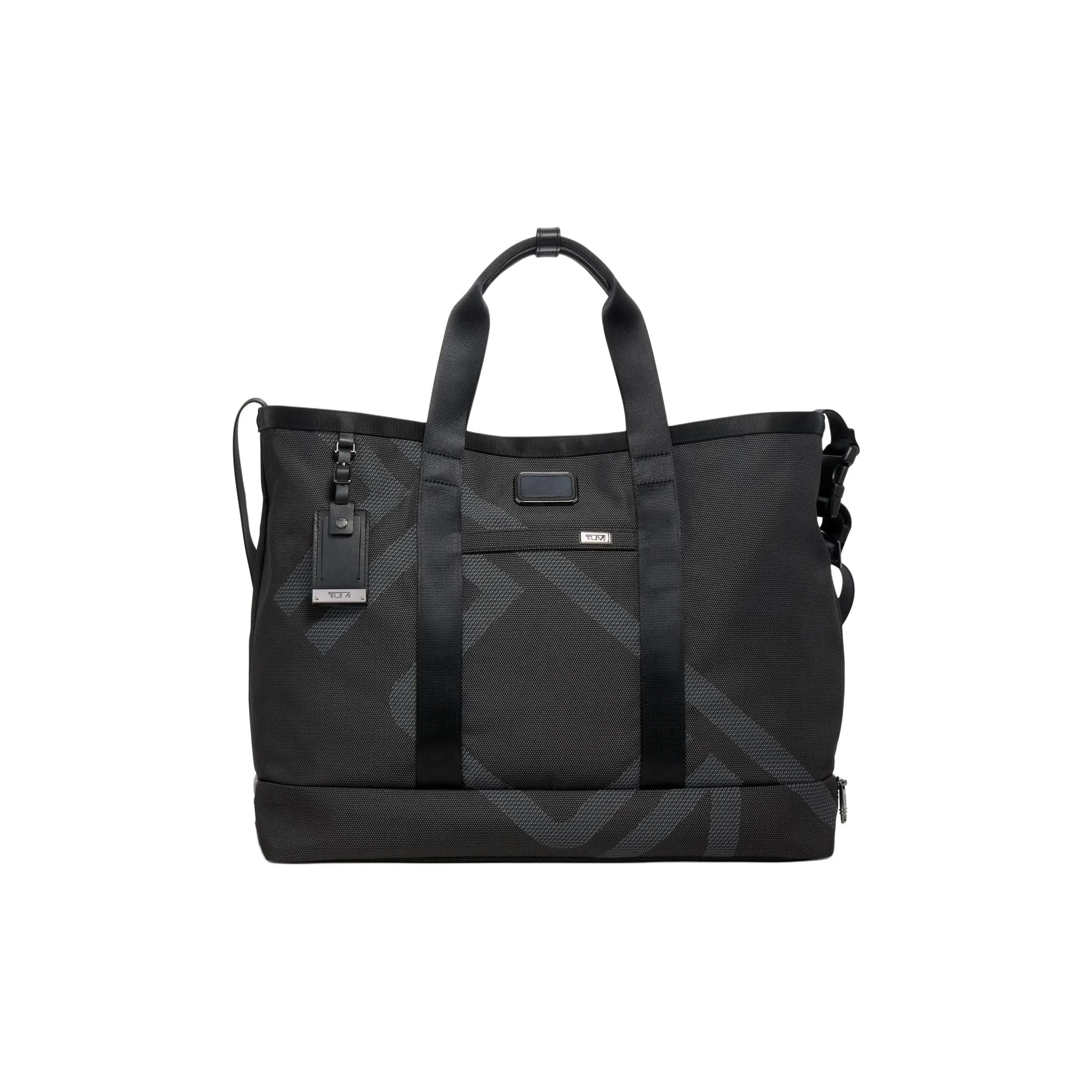 TUMI Alpha Fabric Tote Bag, Shopping Bag, Shoulder Bag, Crossbody Bag, Handbag Men's Black & Gray