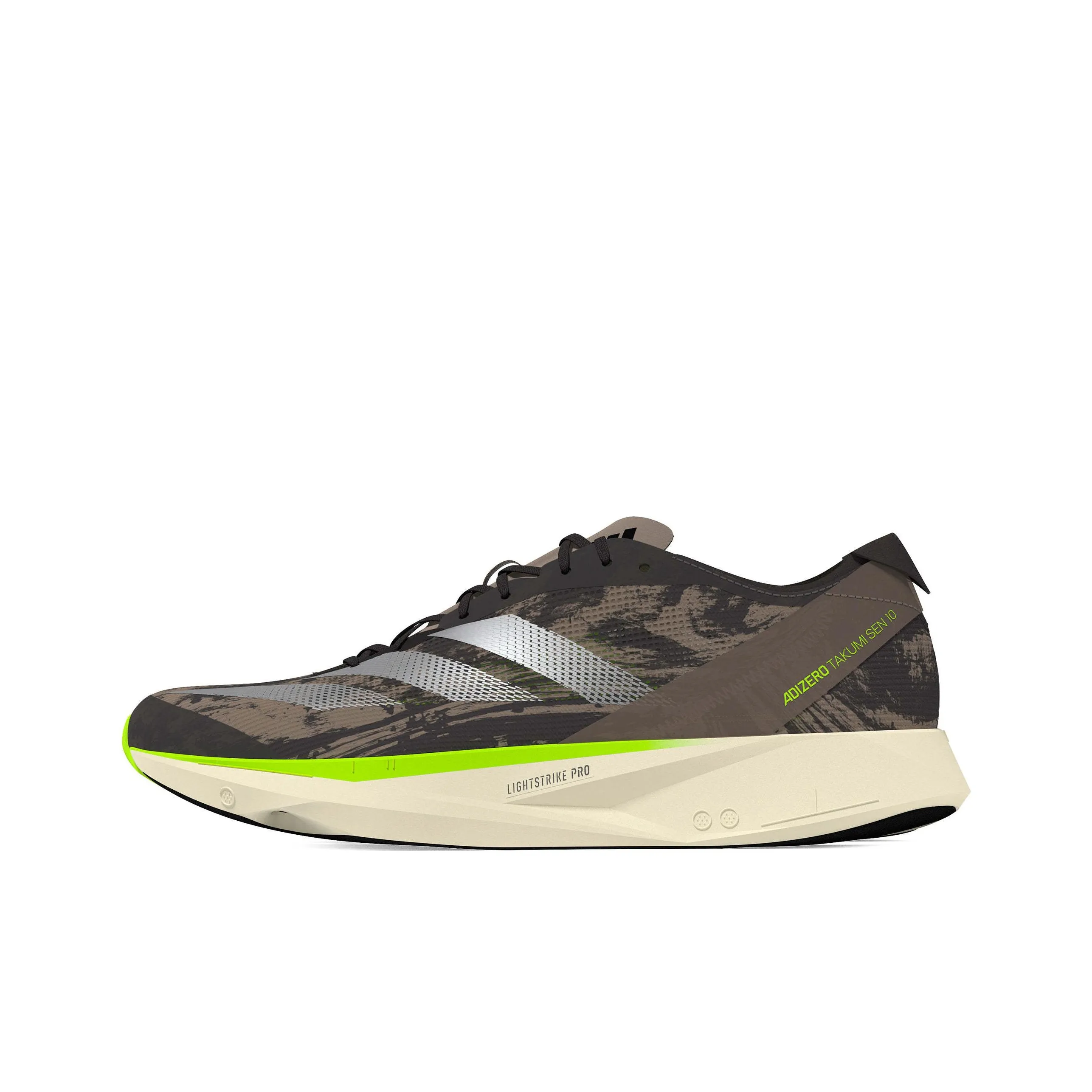 Adidas Adizero Takumi Sen 10 Low Top Marathon Racing Running Shoes Men's Brown Silver