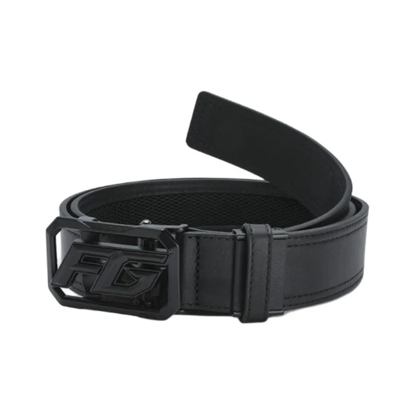 FILA Ремни из коровьей кожи Мужские Темно-черный Нефритовый белый Ширина 3,4 см