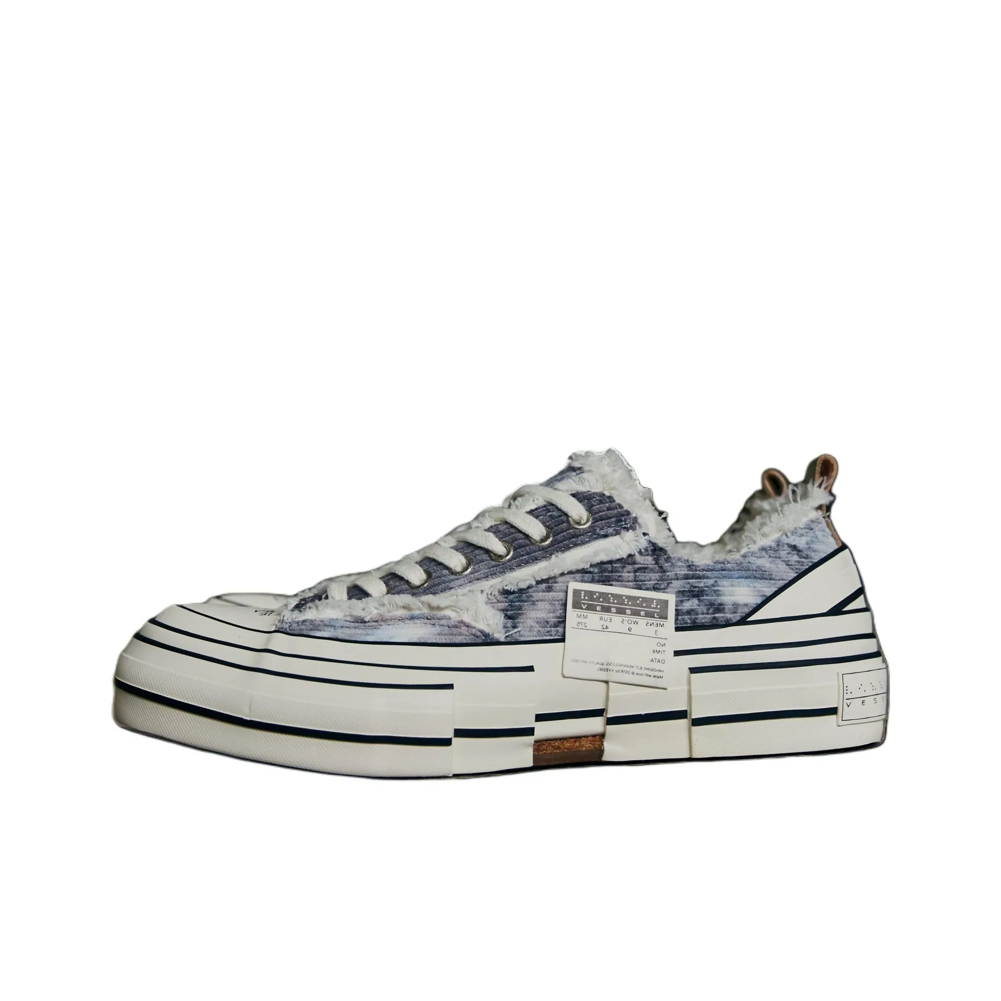 Peace And After x VESSEL Durable Breathable Low Top Canvas Shoes Unisex Dark Gray