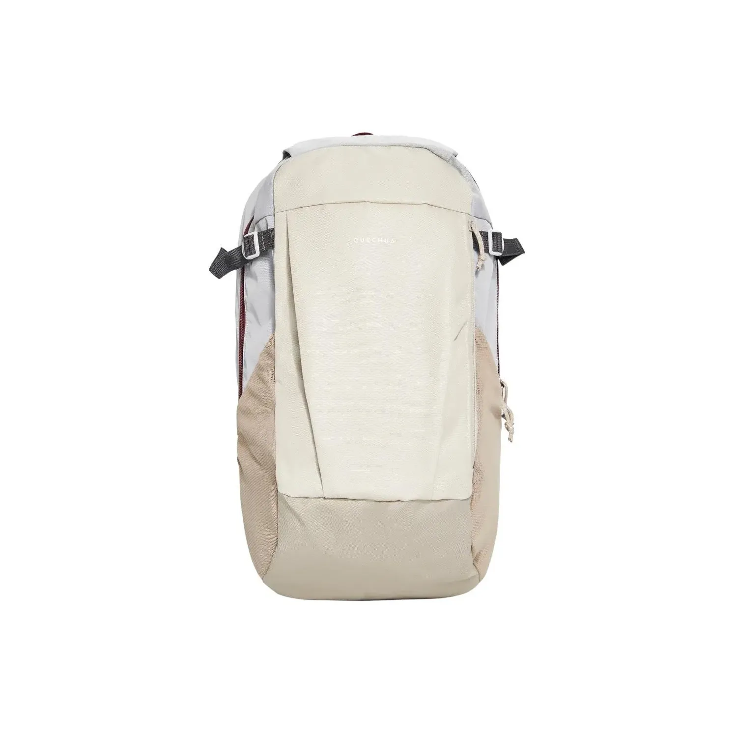 DECATHLON 20L Outdoor Backpack Сумка из полиэстера Светло-белый Лаймово-серый Унисекс