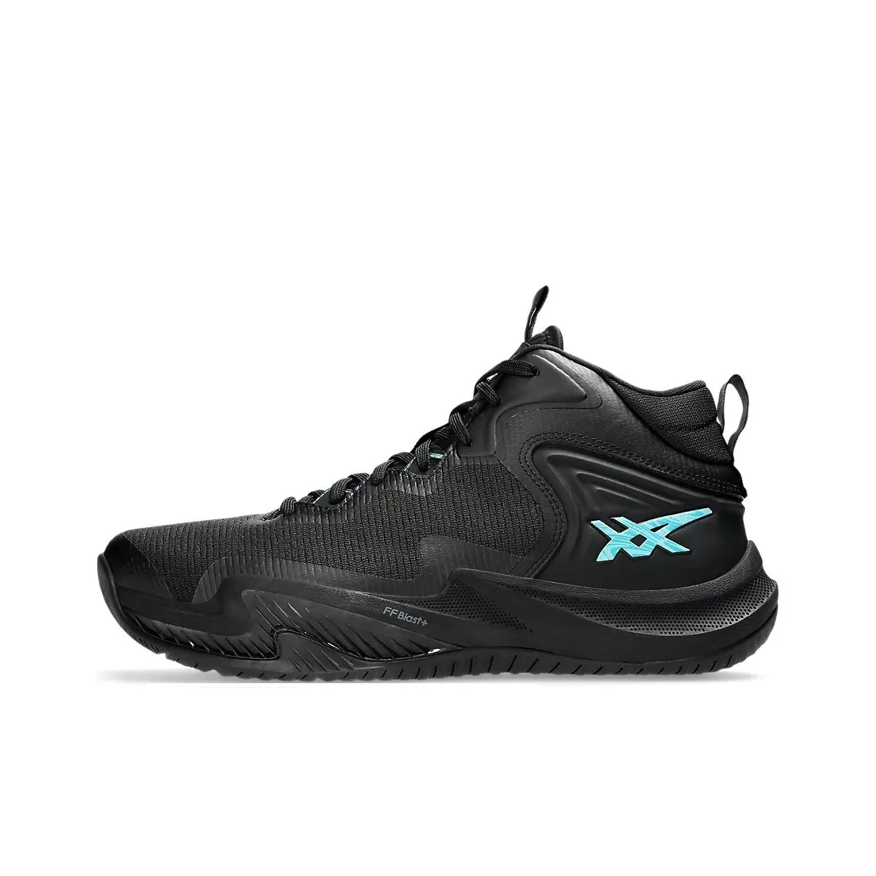 Asics NOVA SURGE 3 Cushioned Slip Resistant Mid Top Basketball Shoes Men's Black
