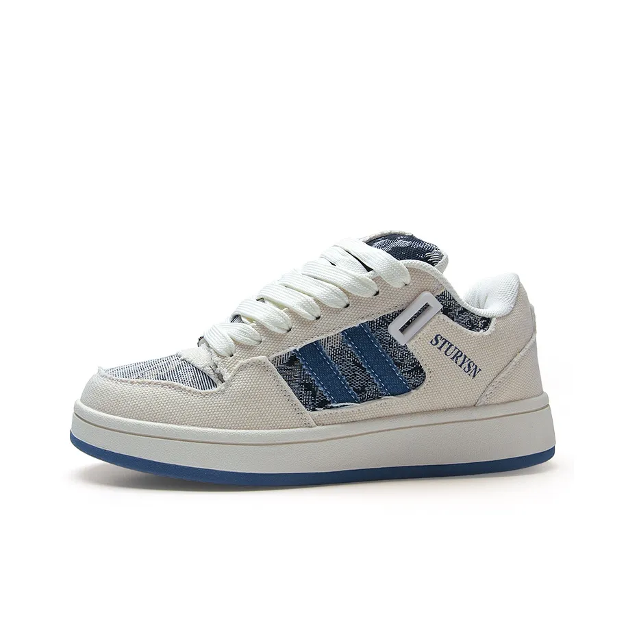 STUR YSN Низкие кроссовки для скейтбординга унисекс джинсово-синий цвет