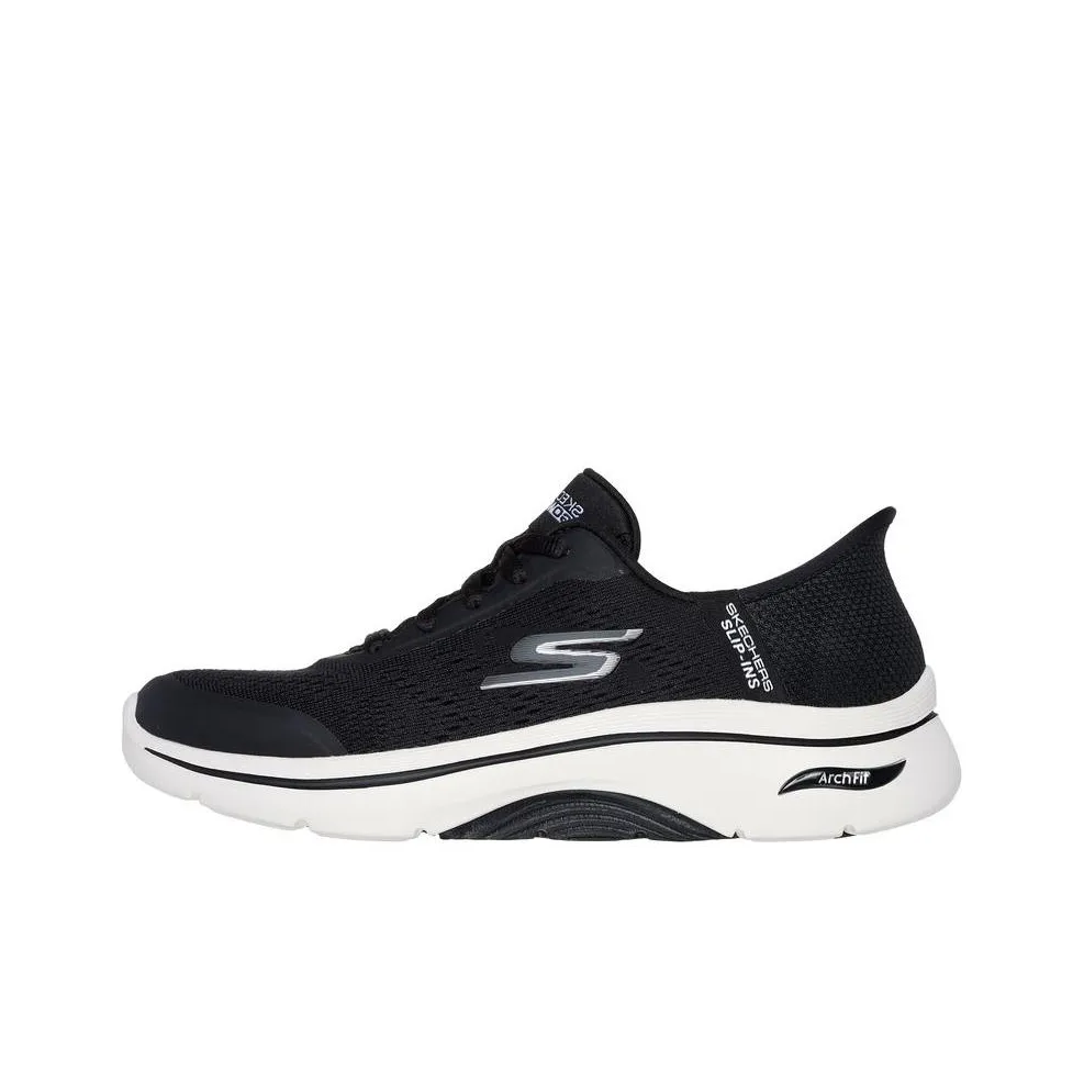 Skechers Go Walk Arch Fit Low Top Casual Running Shoes Women's Black