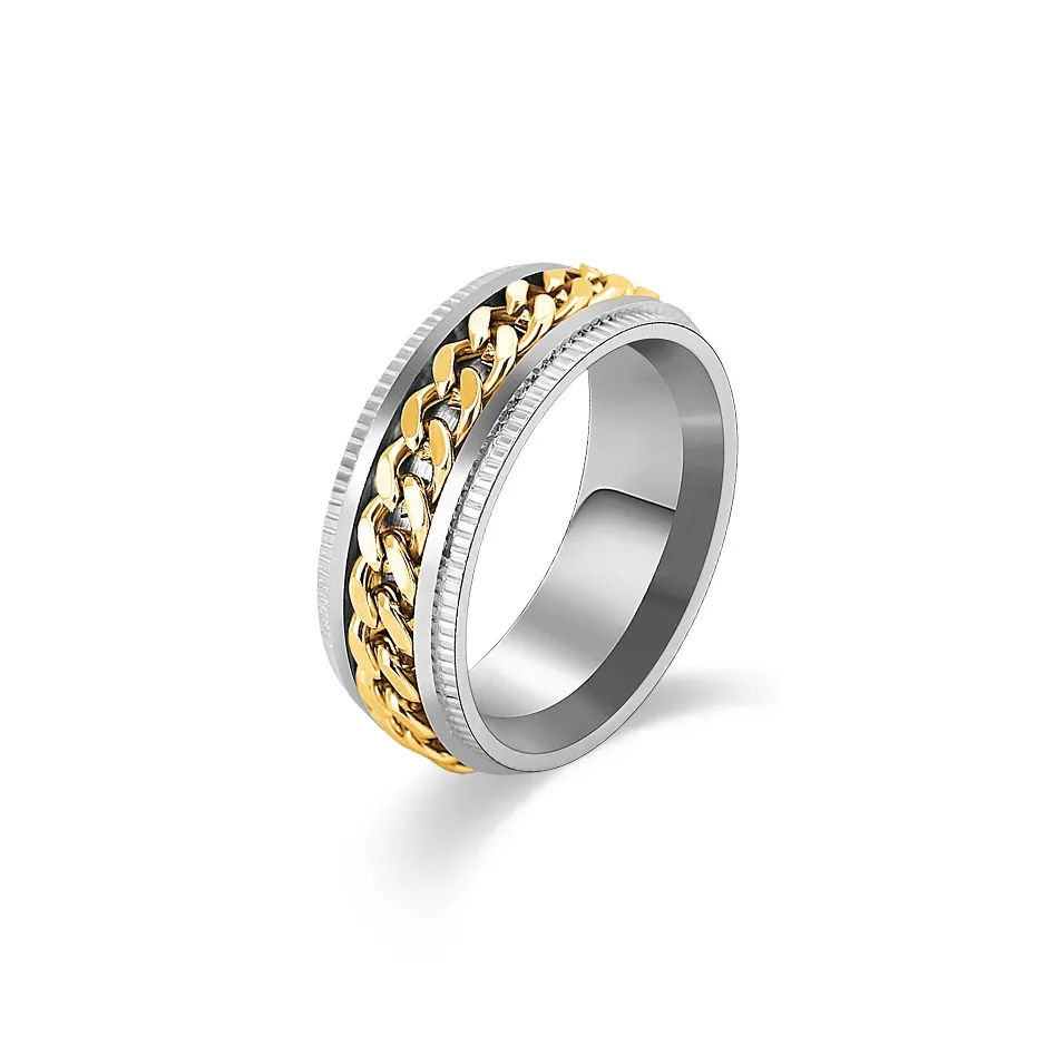 ACROWM Кольца из титана и стали унисекс