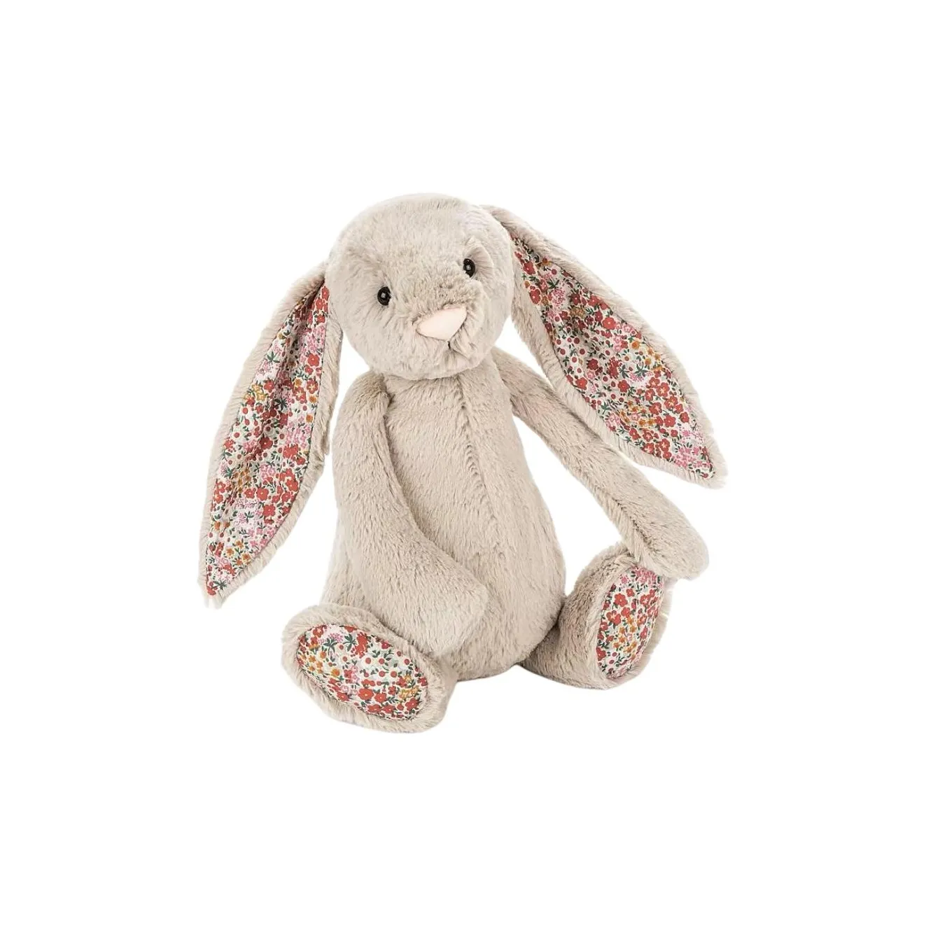 JELLYCAT Bunny Collection Cute And Playful Countryside Floral Ear Bunny Dolls Plush Doll 18cm High