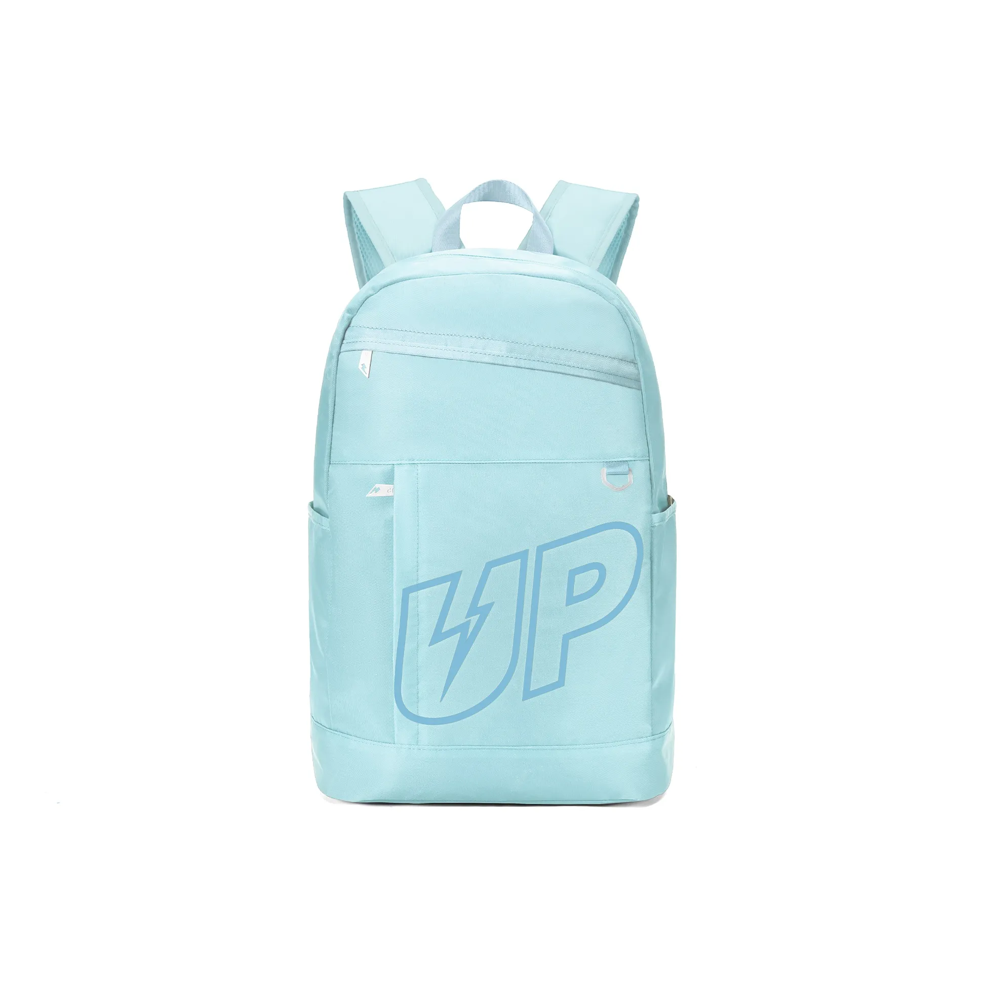 TURN UP Polyester Students Backpack Regular Unisex Light Blue