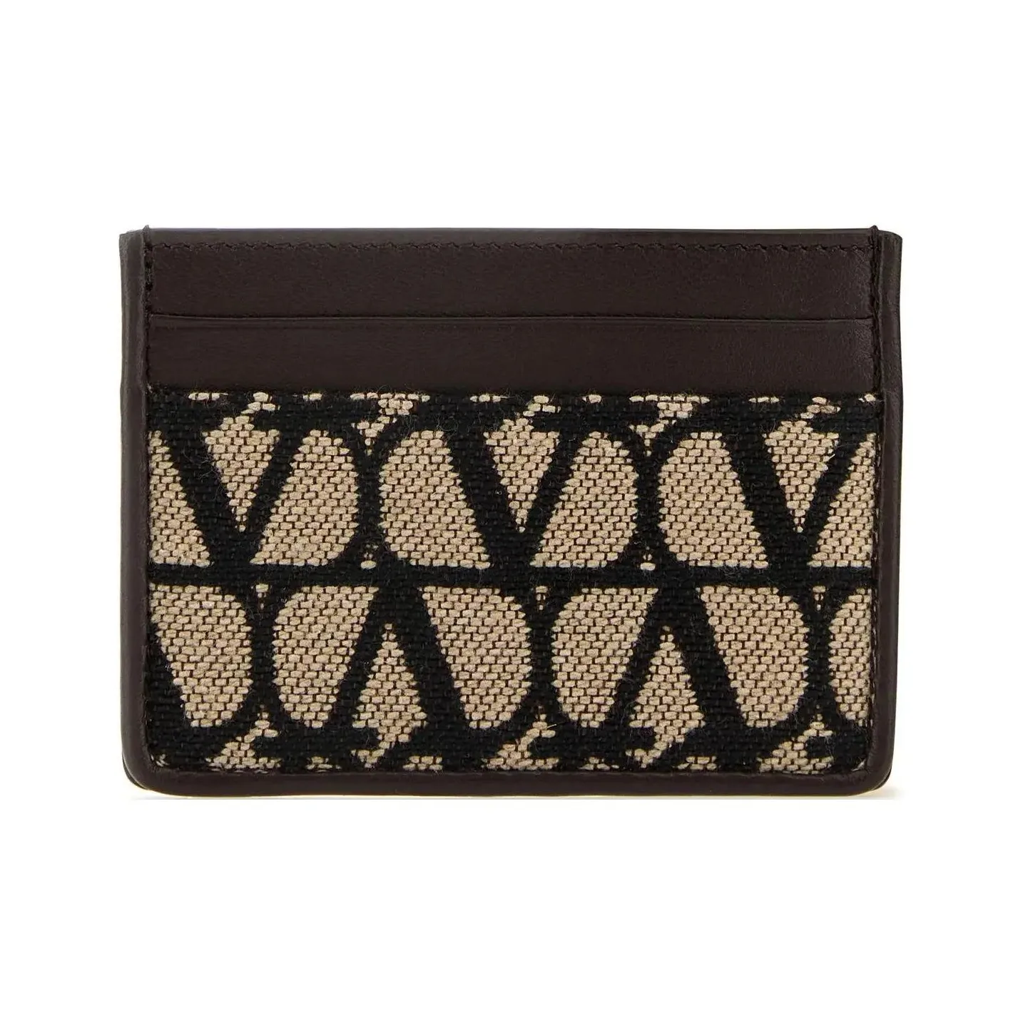 Valentino Телячья кожа Текстиль Картхолдер Мужской Черный Sugar