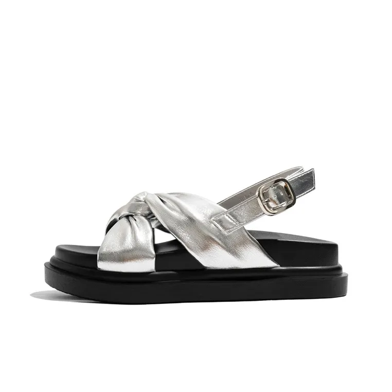 Old Meow Пляжные сандалии 4CM Женские Серебряные