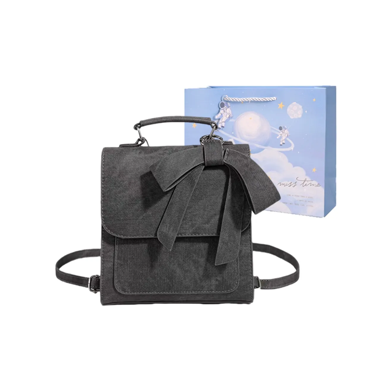 Duoluplo Doron Paul PU Backpack Women's Black, Blue, Green, Pink, White