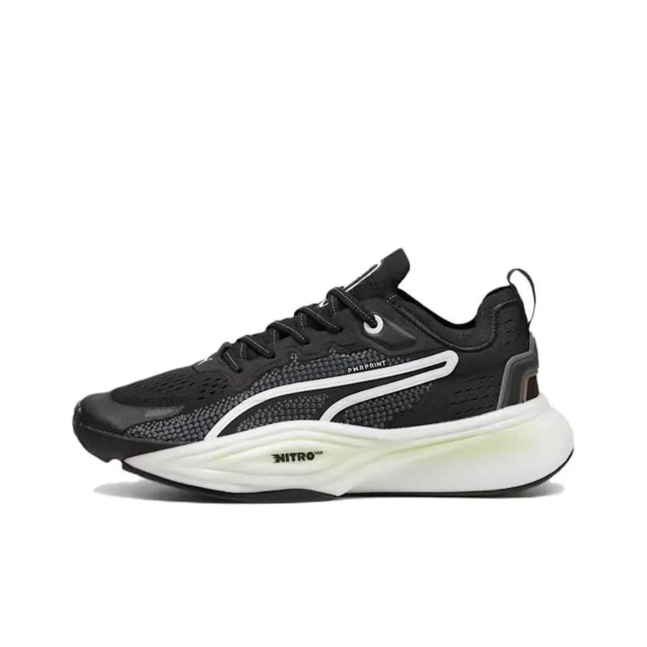 PUMA Pwr Nitro Low Топ Кроссовки для тренировок Унисекс Черный Белый
