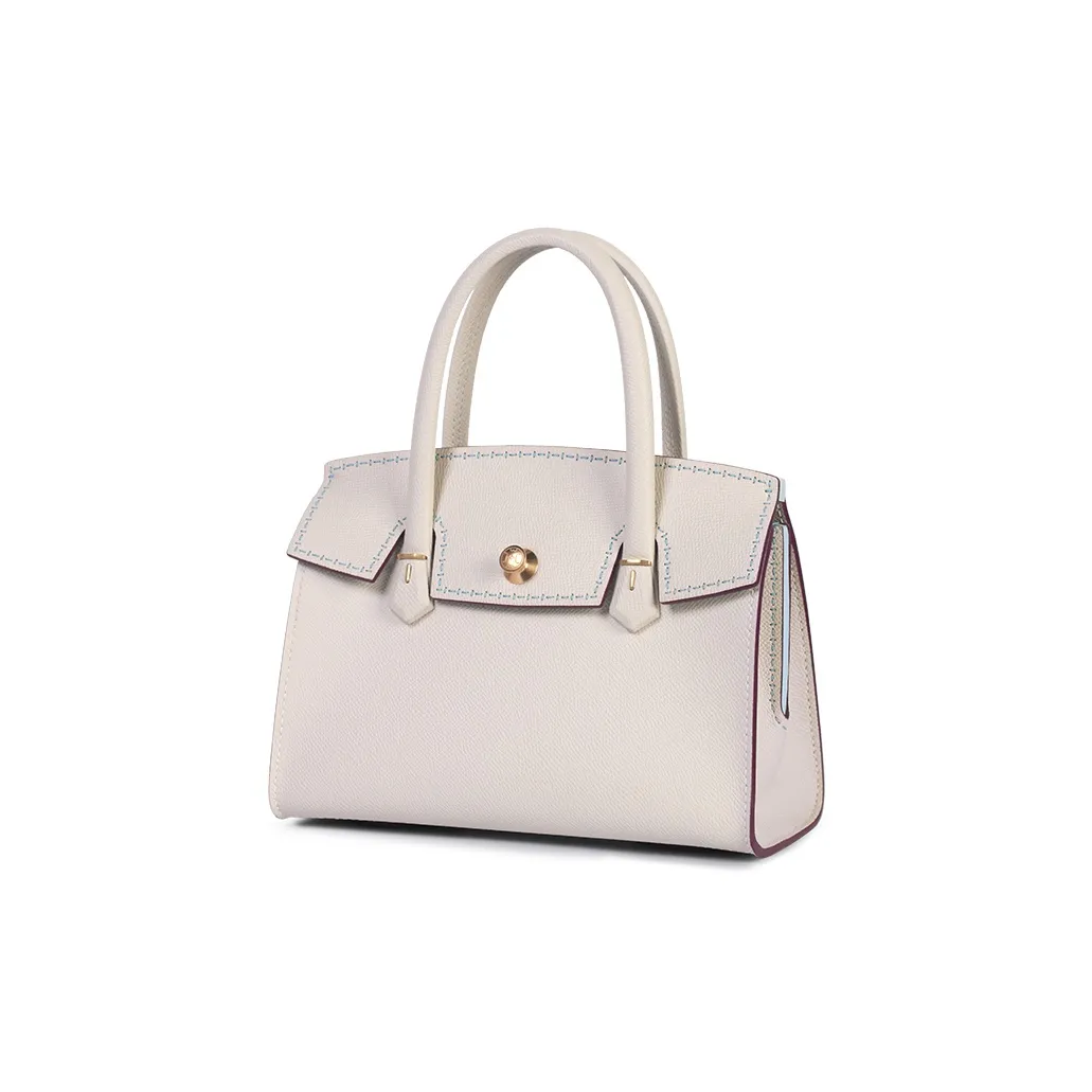 EHM Zhi Li Series Корова Кожа Сумка Мини Женская Экрю Слоновый Серый Черный Золото Коричневый