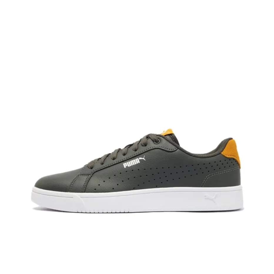 PUMA Grounded Perf Anti Slip Wear Resistant Low Top Casual Shoes Unisex Gray White