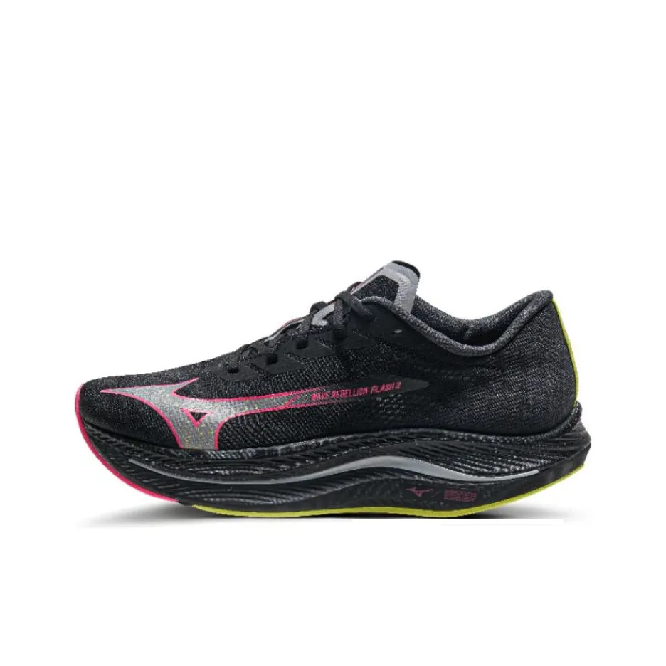 Mizuno Wave Rebellion Flash 2 'Black Pink Tetra'