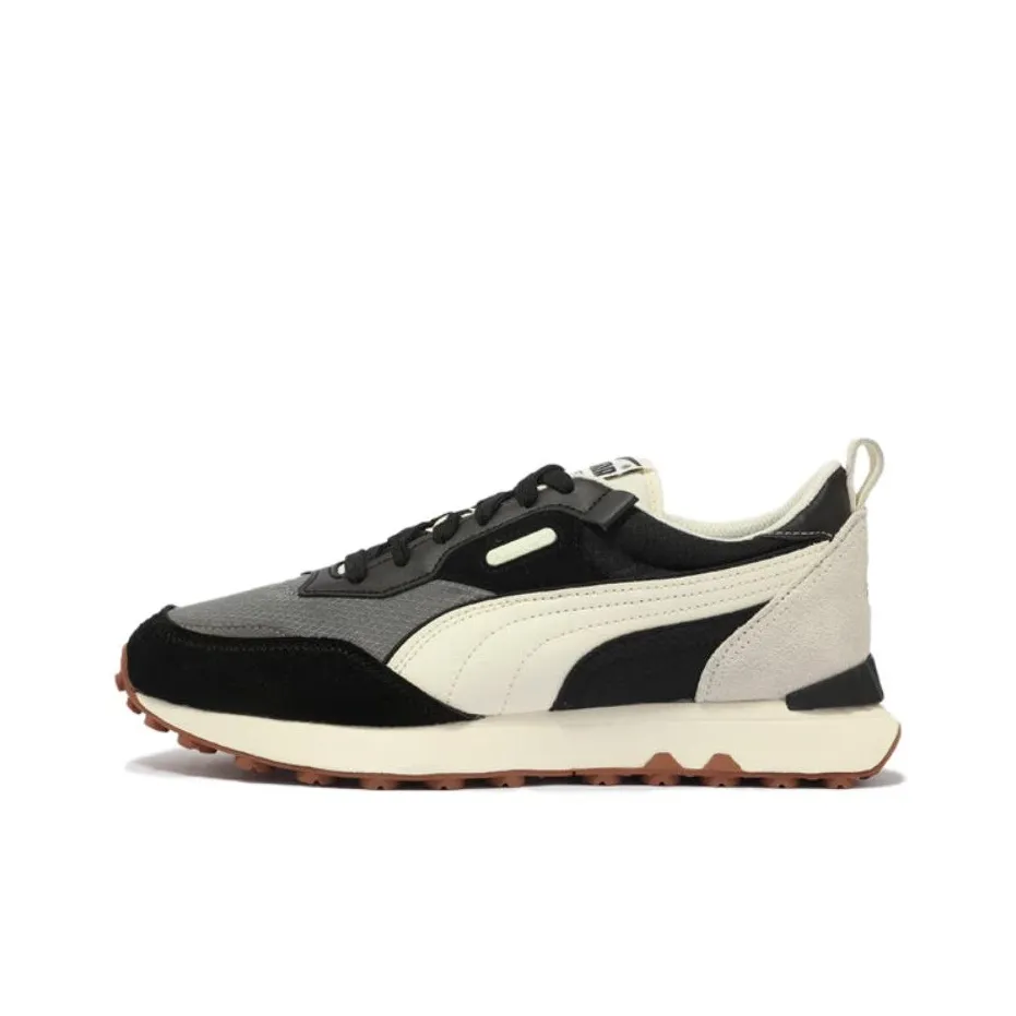 PUMA Rider FV Low Топ Casual Унисекс Черный Белый Серый