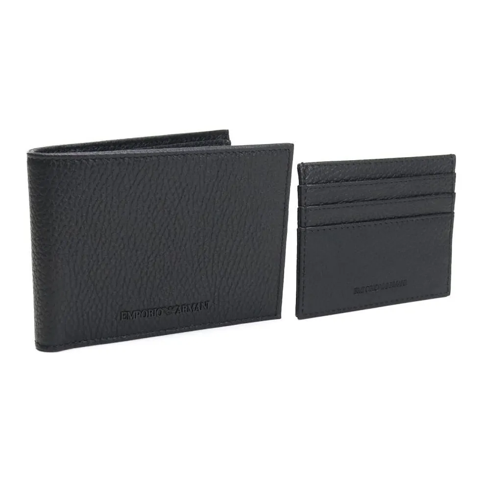 EMPORIO ARMANI Кожа Кошелек Мужской Черный