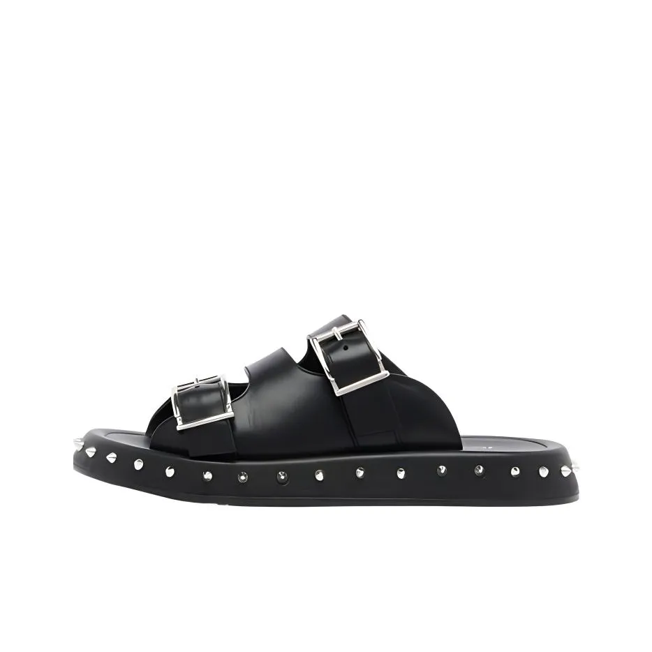 Alexander McQueen Stud Embellished Double Buckled Sandals Women's