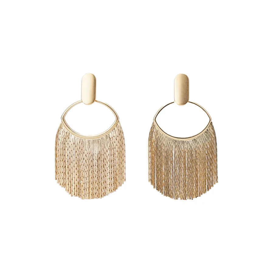 HYMAN KEVIN Copper Alloy Earrings Women's Gold