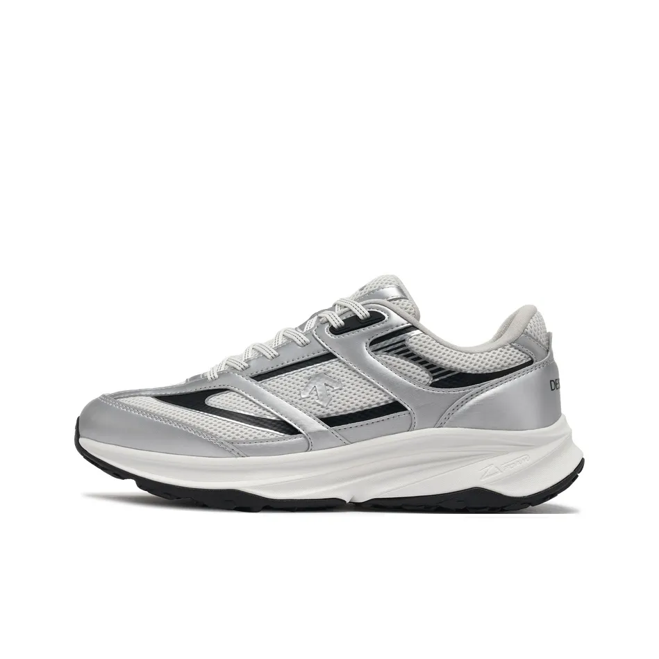 DESCENTE Chron Lavitate CR Vintage Running Shoes Shock Absorbers Rebound Sports Casual Shoes Men's Silver