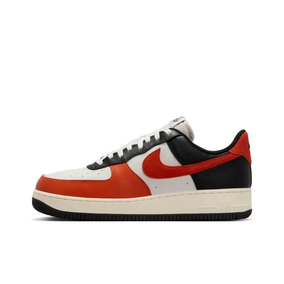 Nike Air FORCE 1 Slip Resistant Abrasion Resistant Низкие Кроссовки для скейтбординга Унисекс Белый Красный Черный