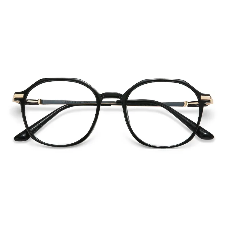 MK MINGKU Сплав TR Памятный пластик Круглые Оправы для очков Унисекс