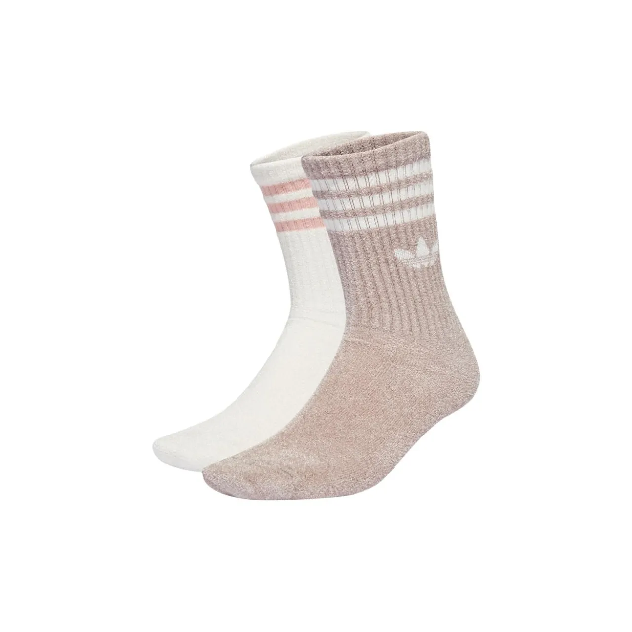Adidas Originals Носки Crew Унисекс 2 упаковки Белый + Розовый Фиолетовый