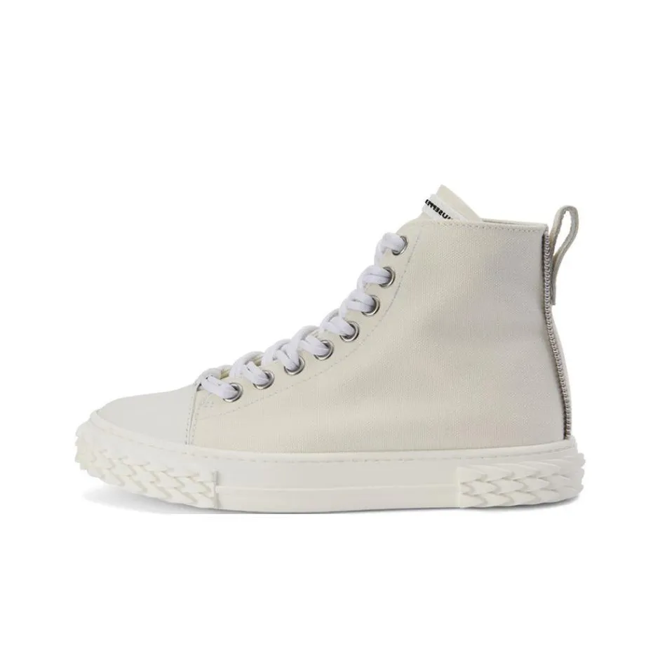 Giuseppe Zanotti/GZ Blabber High Top Skateboard Shoes Women's Ecru