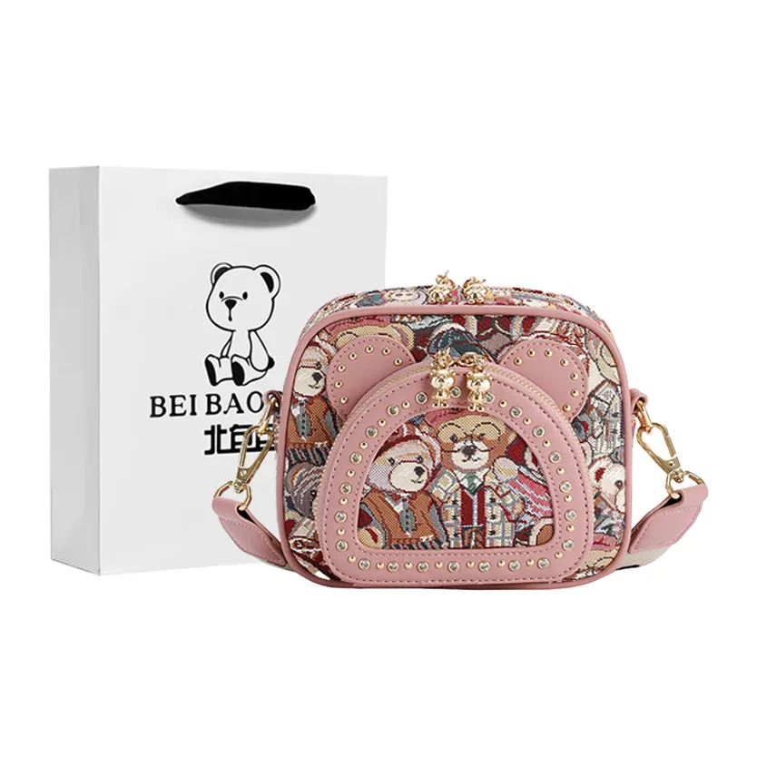 North Pack Сумка через плечо из ткани стандартная женская розовая синяя коричневая