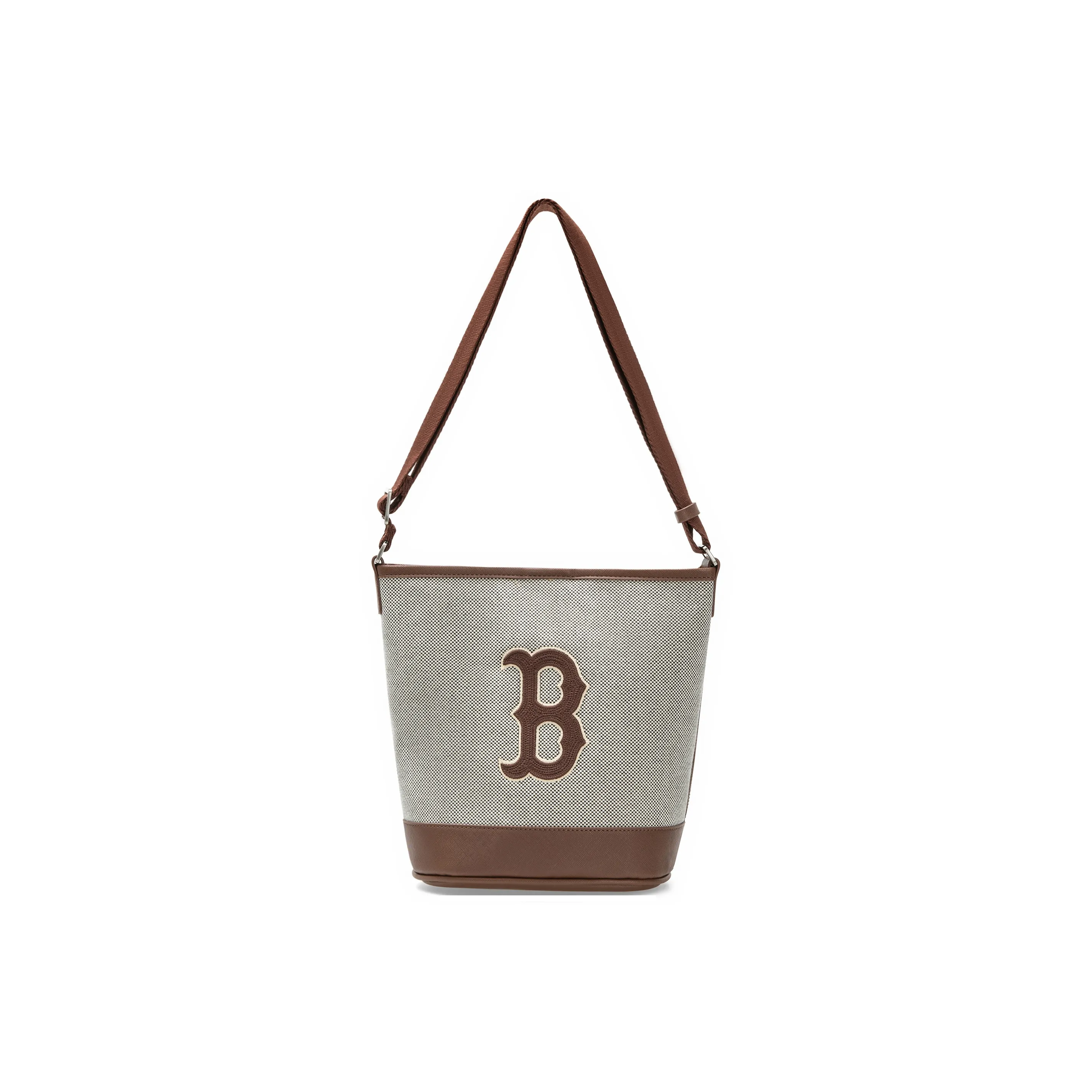 MLB Canvas Canvas Bag Bucket Bags Portable Crossbody Bag Shoulder Bag Regular Unisex Brown Gray Multicolor