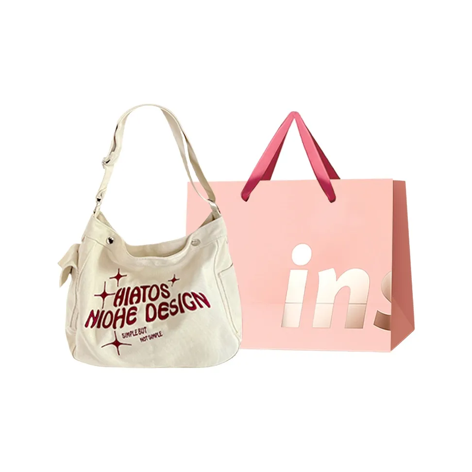 WHEELY BABY + Холст Тоут Сумка Сумка для покупок Холст Сумка Ручная Сумка Сумка через плечо Сумка на плечо Большая Женская Белая