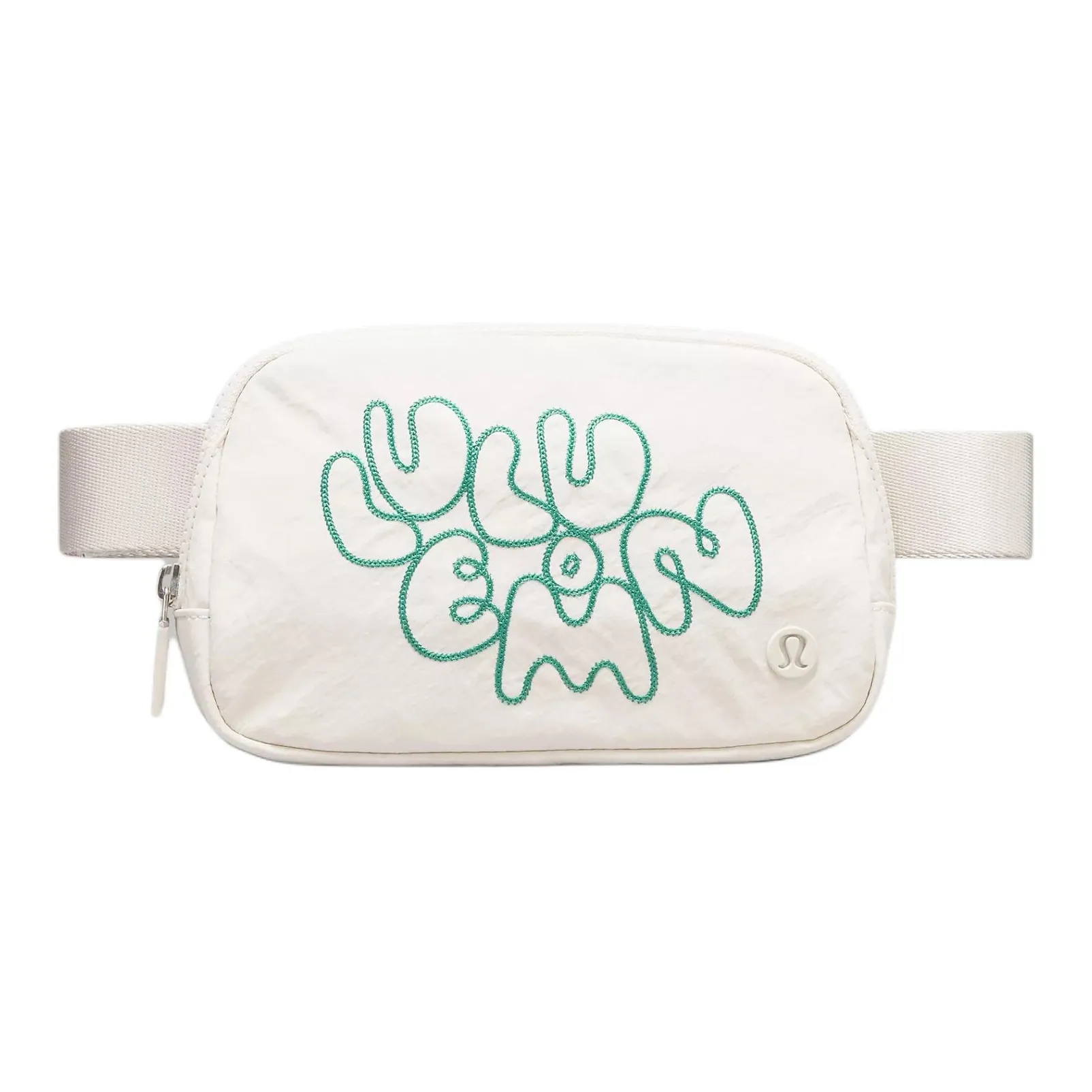 Lululemon Recycled Nylon Fanny Pack Regular Women's Bone & Cascadia Green