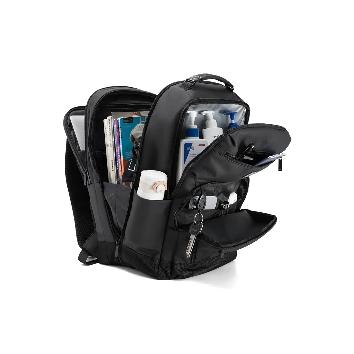 Victorian Traveler Рюкзак из кожи с мембраной стандартный унисекс черный