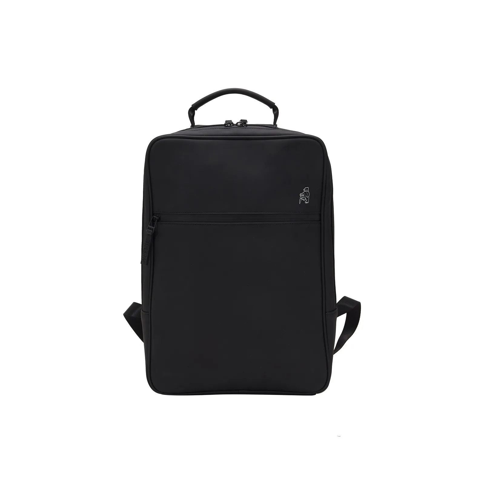 Teenie Weenie Men PU Backpack Medium Size Unisex Black