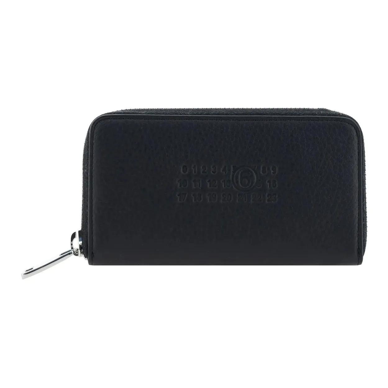 MM6 Maison Margiela Logo Embossed Zip Around Wallet