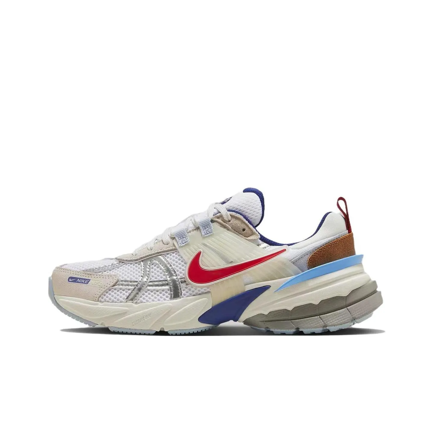 Nike V2K Run Metallic Silver Gym Red University Blue Women's